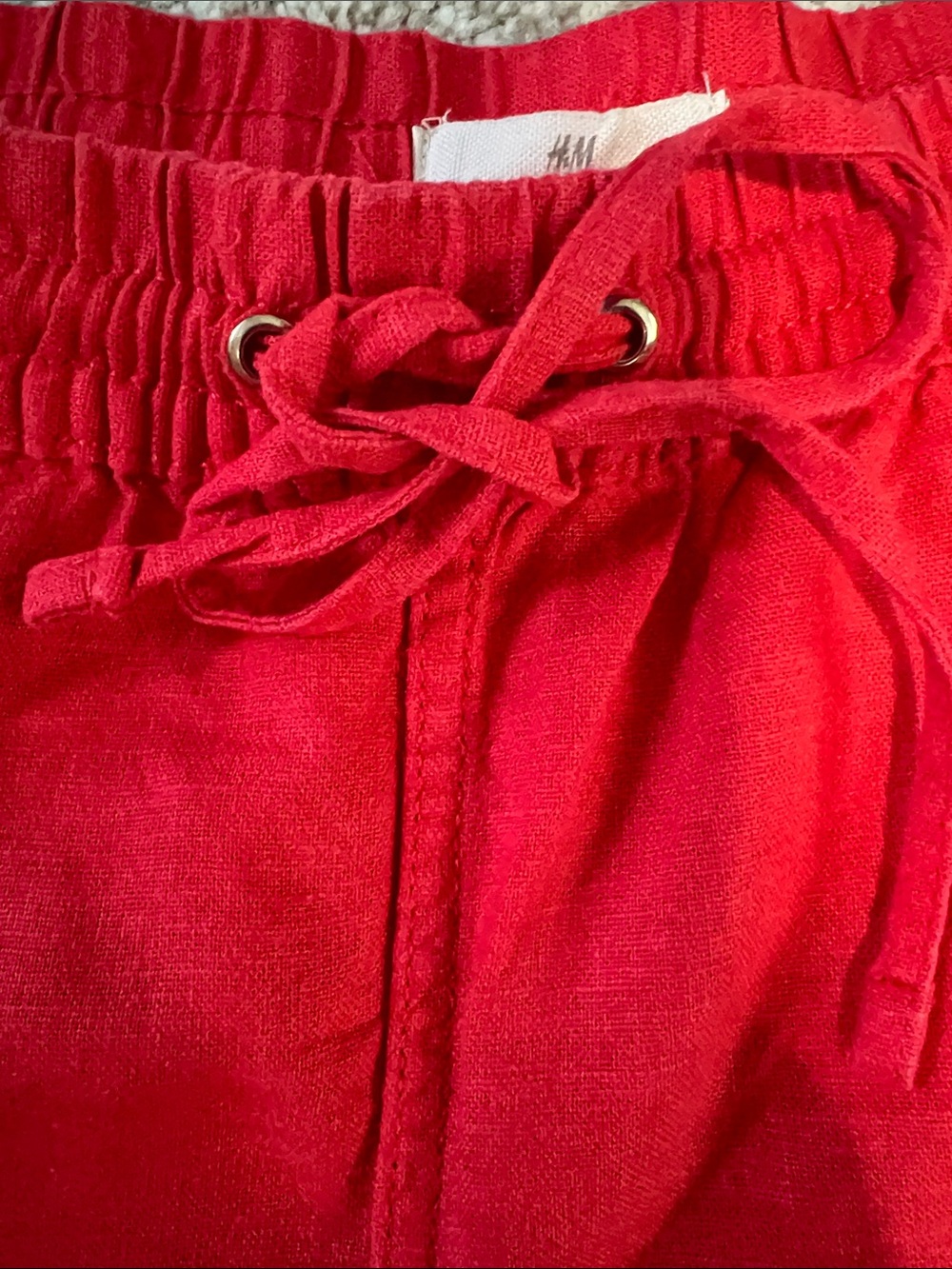 H&M Linen-Blend Drawstring Shorts - Picture 4 of 6
